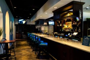 Bar and interiors at Cafe Agora in Atlanta